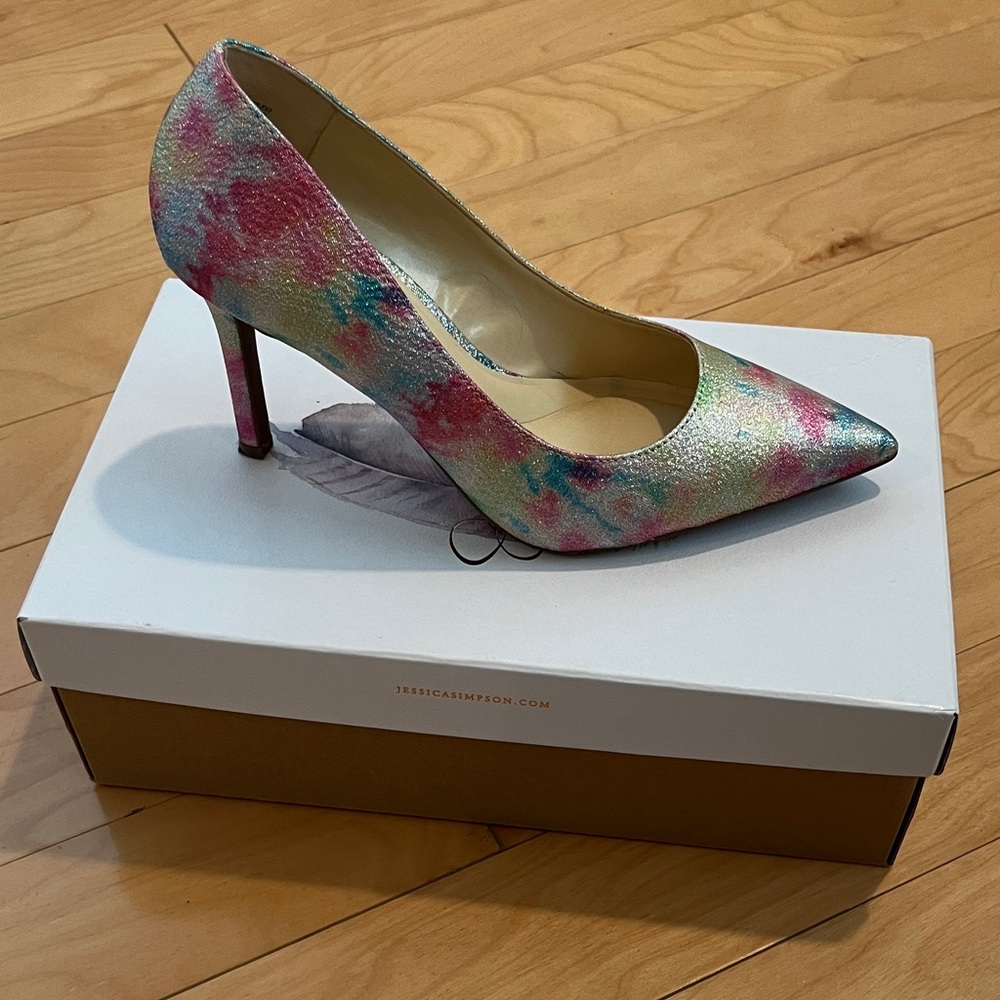 Jessica Simpson Colorful Patterned Heels